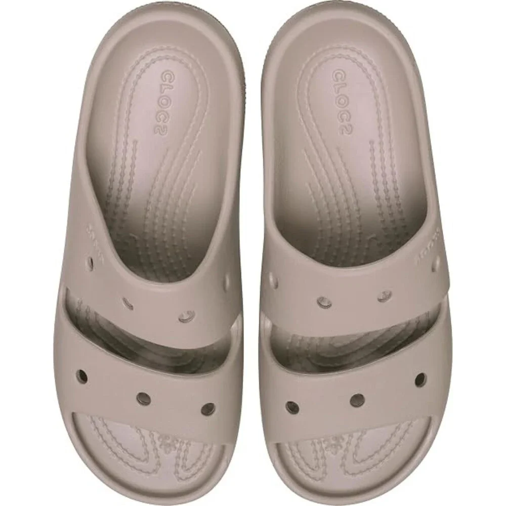 Crocs Classic 209403-214 Sandals Men's US 5 Taupe Open Toe Slip On Slide GBO3398